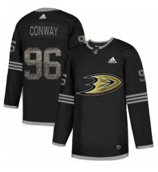 Adidas Anaheim Ducks #96 Charlie Conway Black Authentic Classic Stitched NHL Jersey