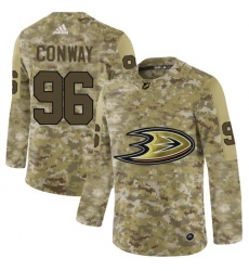 Adidas Anaheim Ducks #96 Charlie Conway Camo Authentic Stitched NHL Jersey