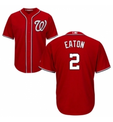 Men's Majestic Washington Nationals #2 Adam Eaton Replica Red Alternate 1 Cool Base MLB Jersey Men's Majestic Washington Nationals #2 Adam Eaton Replica Red Alternate 1 Cool Base MLB Jersey