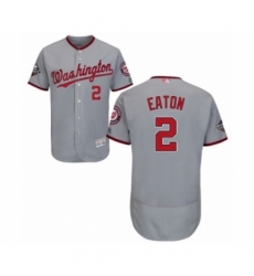 Men's Washington Nationals #2 Adam Eaton Grey Road Flex Base Authentic Collection 2019 World Series Bound Baseball Jersey Men's Washington Nationals #2 Adam Eaton Grey Road Flex Base Authentic Collection 2019 World Series Bound Baseball Jersey