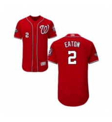 Men's Washington Nationals #2 Adam Eaton Red Alternate Flex Base Authentic Collection 2019 World Series Bound Baseball Jersey Men's Washington Nationals #2 Adam Eaton Red Alternate Flex Base Authentic Collection 2019 World Series Bound Baseball Jersey