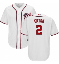 Youth Majestic Washington Nationals #2 Adam Eaton Replica White Home Cool Base MLB Jersey Youth Majestic Washington Nationals #2 Adam Eaton Replica White Home Cool Base MLB Jersey