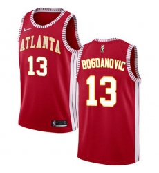 Women's Nike Atlanta Hawks #13 Bogdan Bogdanovic Red NBA Swingman Statement Edition Jersey