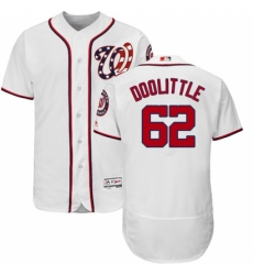 Men's Majestic Washington Nationals #62 Sean Doolittle White Flexbase Authentic Collection MLB Jersey