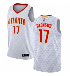 Men's Nike Atlanta Hawks #17 Onyeka Okongwu White NBA Swingman Association Edition Jersey