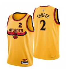 Men's Atlanta Hawks #2 Sharife Cooper Nike Gold 2021-22 Swingman NBA Jersey - City Edition