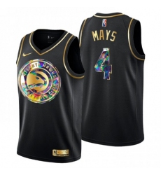 Men's Atlanta Hawks #4 Skylar Mays Golden Edition Diamond Logo 2021-22 Swingman Jersey - Black