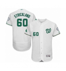 Men's Washington Nationals #60 Hunter Strickland White Celtic Flexbase Authentic Collection Baseball Player Jersey Men's Washington Nationals #60 Hunter Strickland White Celtic Flexbase Authentic Collection Baseball Player Jersey