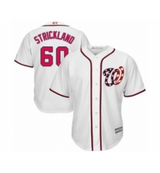 Youth Washington Nationals #60 Hunter Strickland Authentic White Home Cool Base Baseball Player Jersey Youth Washington Nationals #60 Hunter Strickland Authentic White Home Cool Base Baseball Player Jersey