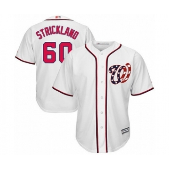 Youth Washington Nationals #60 Hunter Strickland Authentic White Home Cool Base Baseball Player Jersey Youth Washington Nationals #60 Hunter Strickland Authentic White Home Cool Base Baseball Player Jersey