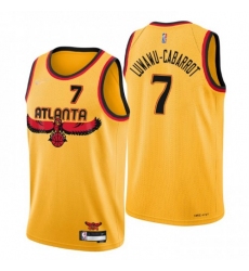 Men's Atlanta Hawks #7 Timothe Luwawu-Cabarrot Nike Gold 2021-22 Swingman NBA Jersey - City Edition