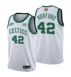 Men's Boston Celtics #42 Al Horford Nike Releases Classic Edition 2022 NBA Finals 75th Anniversary Jersey White