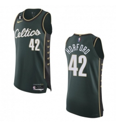 Men's Boston Celtics #42 Al Horford Nike Turquoise 2022-23 Authentic Jersey - City Edition