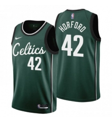 Men's Nike Boston Celtics #42 Al Horford 2022-23 City Edition NBA Jersey - Cherry Blossom Green