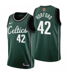 Men's Nike Boston Celtics #42 Al Horford 2022 NBA Finals City Edition Jersey - Cherry Blossom Green