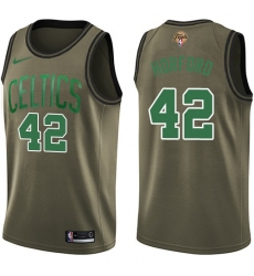 Men's Nike Boston Celtics #42 Al Horford Green Salute to Service 2022 NBA Finals Swingman Jersey