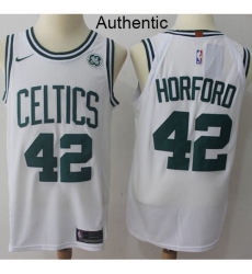 Men's Nike Boston Celtics #42 Al Horford White NBA Authentic Association Edition Jersey