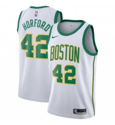 Men's Nike Boston Celtics #42 Al Horford White NBA Swingman City Edition 2018-19 Jersey
