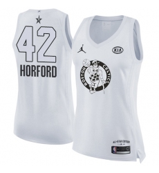 Women's Nike Boston Celtics #42 Al Horford White NBA Jordan Swingman 2018 All-Star Game Jersey