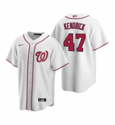 Men's Nike Washington Nationals #47 Howie Kendrick White Home Stitched Baseball Jersey Men's Nike Washington Nationals #47 Howie Kendrick White Home Stitched Baseball Jersey