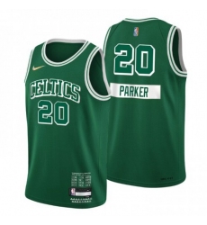 Men's Boston Celtics #20 Jabari Parker Mens Nike Green 2021-22 Swingman NBA Jersey - City Edition