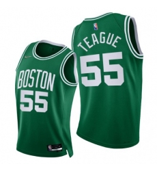 Men's Nike Boston Celtics #55 Jeff Teague 2021-22 75th Diamond Anniversary NBA Jersey Green