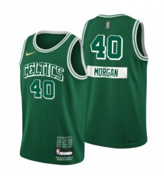 Men's Boston Celtics #40 Juwan Morgan Nike Green 2021-22 Swingman NBA Jersey - City Edition