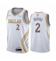 Women's Nike Dallas Mavericks #2 Kyrie Irving White NBA Swingman 2020-21 City Edition Jersey