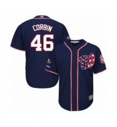 Youth Washington Nationals #46 Patrick Corbin Authentic Navy Blue Alternate 2 Cool Base 2019 World Series Champions Baseball Jersey Youth Washington Nationals #46 Patrick Corbin Authentic Navy Blue Alternate 2 Cool Base 2019 World Series Champions Baseball Jersey