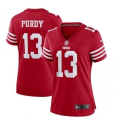 Women's San Francisco 49ers #13 Brock Purdy Scarlet 2022-23 Nike NFL Game Jersey