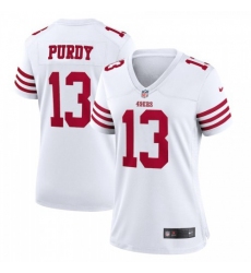 Women's San Francisco 49ers #13 Brock Purdy White 2022-23 Nike NFL Game Jersey