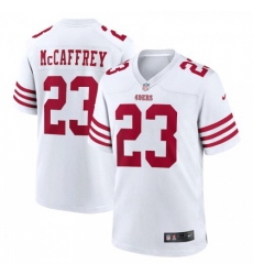 Men's San Francisco 49ers #23 Christian McCaffrey Nike 2022 Player Game Jersey - White