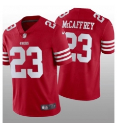 Men's San Francisco 49ers #23 Christian McCaffrey Scarlet Nike 2022-23 Limited Stitched NFL Vapor Untouchable Jersey
