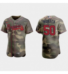 Men's Atlanta Braves #50 Charlie Morton Nike 2021 Armed Forces Day Authentic MLB Jersey -Camo