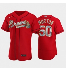 Men's Atlanta Braves #50 Charlie Morton Nike Diamond Edition MLB Jersey - Red