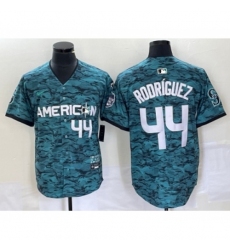 Men's Seattle Mariners #44 Julio Rodriguez Teal 2023 All Star Cool Base Stitched Baseball Jersey