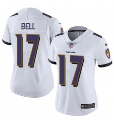 Women's Nike Baltimore Ravens #17 LeVeon Bell White Stitched NFL Vapor Untouchable Limited Jersey