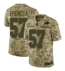 Men's Nike Buffalo Bills #57 A.J. Epenesas Camo Stitched NFL Limited 2018 Salute To Service Jersey