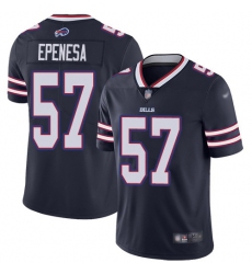 Men's Nike Buffalo Bills #57 A.J. Epenesas Navy Stitched NFL Limited Inverted Legend Jersey