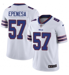 Men's Nike Buffalo Bills #57 A.J. Epenesas White Stitched NFL Vapor Untouchable Limited Jersey