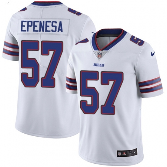 Youth Nike Buffalo Bills #57 A.J. Epenesas White Stitched NFL Vapor Untouchable Limited Jersey Youth Nike Buffalo Bills #57 A.J. Epenesas White Stitched NFL Vapor Untouchable Limited Jersey