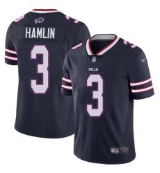 Men's Nike Buffalo Bills #3 Damar Hamlin Navy Stitched NFL Limited Inverted Legend Jersey