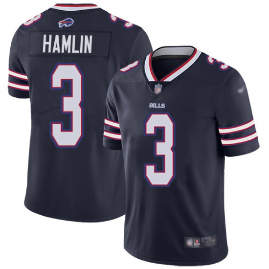 Men's Nike Buffalo Bills #3 Damar Hamlin Navy Stitched NFL Limited Inverted Legend Jersey Men's Nike Buffalo Bills #3 Damar Hamlin Navy Stitched NFL Limited Inverted Legend Jersey