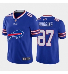 Men's Buffalo Bills #87 Isaiah Hodgins Royal Blue Nike Big Team Logo Vapor Limited NFL Jersey