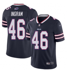 Men's Nike Buffalo Bills #46 JaMarcus Ingram Navy Stitched NFL Limited Inverted Legend Jersey