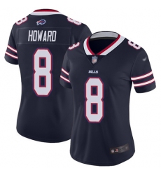 Women's Nike Buffalo Bills #8 O. J. Howard Navy Stitched NFL Limited Inverted Legend Jersey