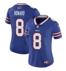 Women's Nike Buffalo Bills #8 O. J. Howard Royal Blue Team Color Stitched NFL Vapor Untouchable Limited Jersey