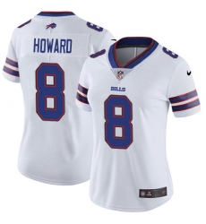 Women's Nike Buffalo Bills #8 O. J. Howard White Stitched NFL Vapor Untouchable Limited Jersey