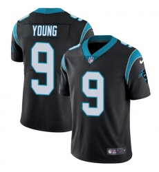 Men's Nike Carolina Panthers #9 Bryce Young Black Team Color Stitched NFL Vapor Untouchable Limited Jersey