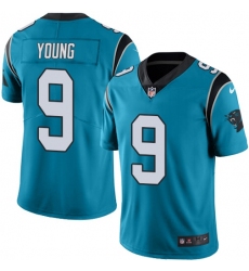 Men's Nike Carolina Panthers #9 Bryce Young Blue Alternate Stitched NFL Vapor Untouchable Limited Jersey